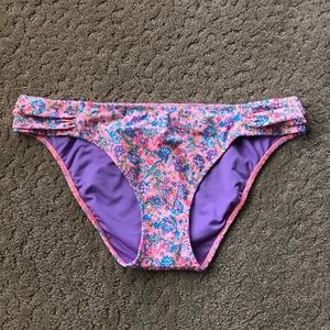 NWOT Victorias Secret Floral Print Med Swim Bottom